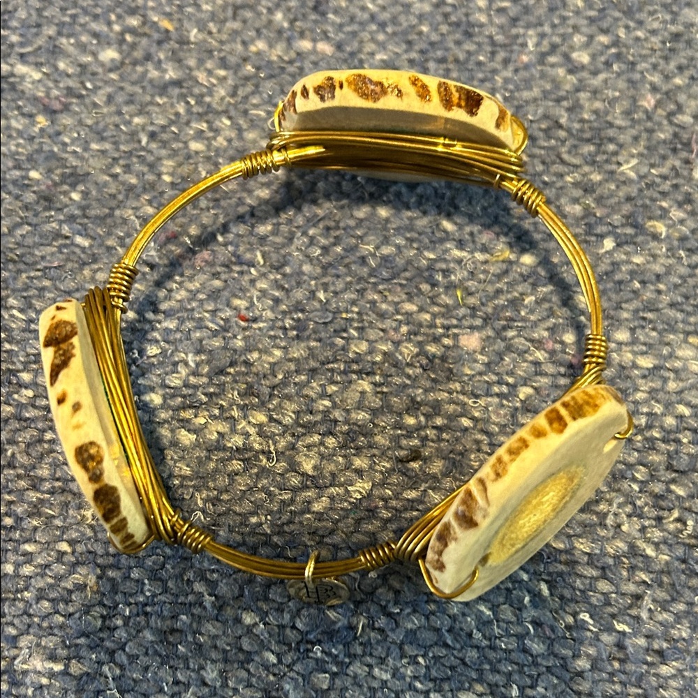 Bourbon and Bowties Gold and Antlers Bracelet - Picture 2 of 3